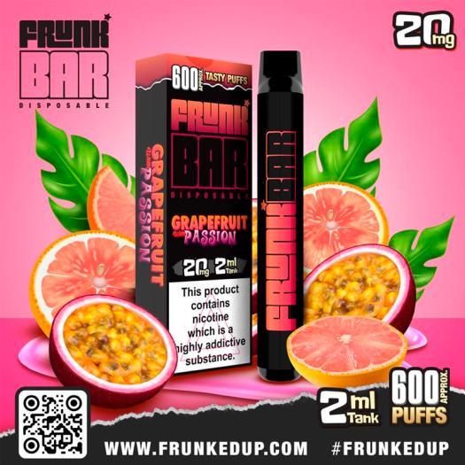Frunk Bar GRAPEFRUIT PASSION 600 Puffs 20mg - POD DESECHABLE