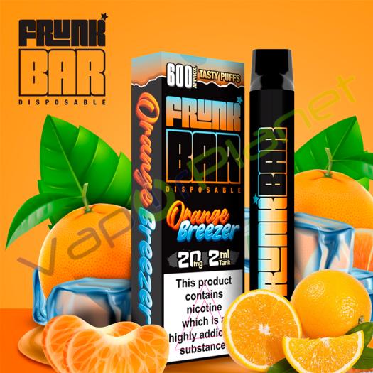 Frunk Bar ORANGE BREEZER 600 Puffs 20mg - POD DESCARTÁVEL