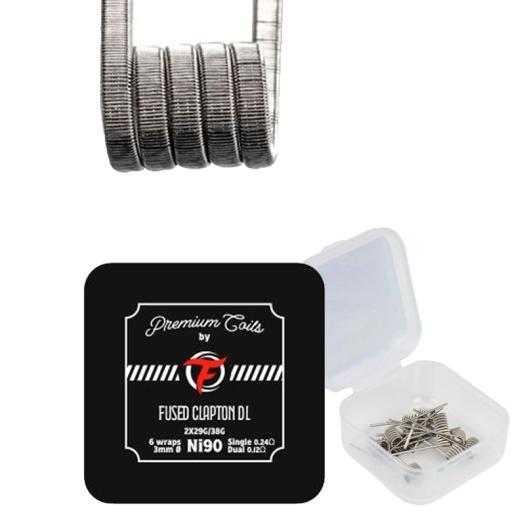 Fused Clapton DL Ni90 0.24Ω (10pcs) - Fumytech