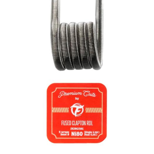 Fused Clapton RDL Ni80 0.50Ω New Version (10pcs) - Fumytech
