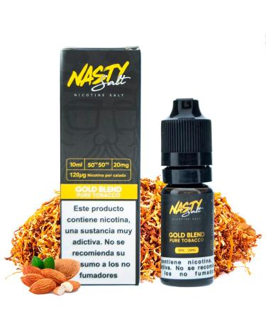 GOLD BLEND - NASTY JUICE 10 ml - 10 mg y 20 mg - Líquido con SALES DE NICOTINA