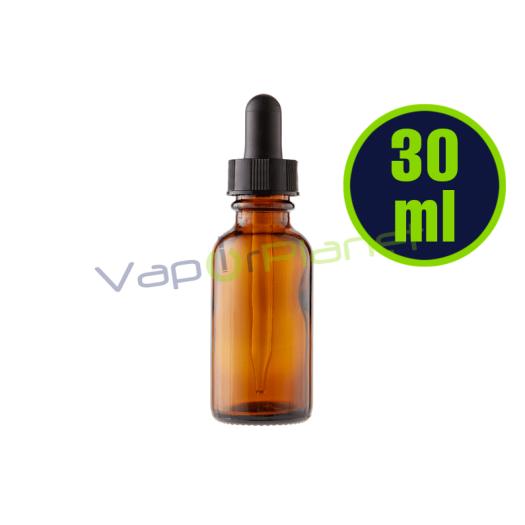 Conta-gotas de vidro ÂMBAR 30ml - Botes Cristal Vapeo Conta-gotas de vidro ÂMBAR 30ml - Botes Cristal Vapeo