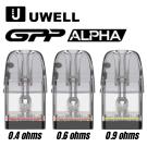 GPP ALPHA Cartuchos 0.4/0.6/0.9Ω (3pcs) Uwell