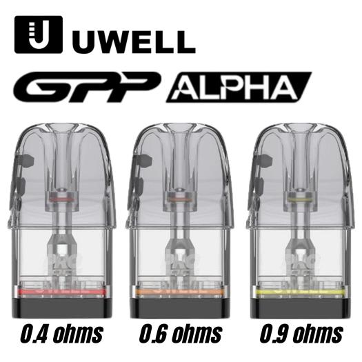 GPP ALPHA Cartuchos 0.4/0.6/0.9Ω (3pcs) Uwell