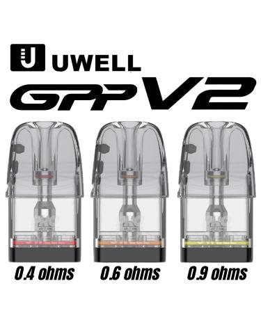 GPP V2 Cartuchos 0.4/0.6/0.9Ω (3pcs) Uwell