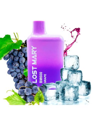 GRAPE Elf Bar Lost Mary BM600 20mg Salt - Descartável