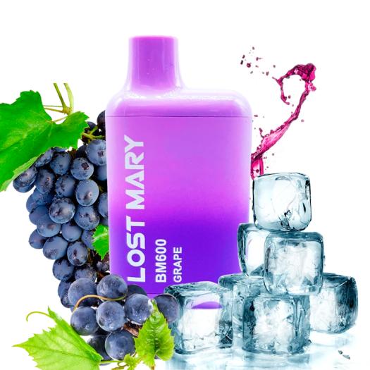 GRAPE Elf Bar Lost Mary BM600 20mg Salt - Descartável