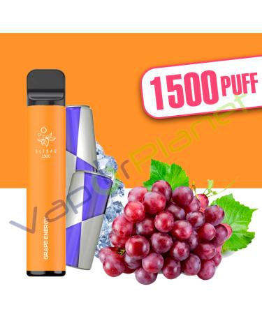 GRAPE ENERGY Elf Bar 1500 4,8ml Pod System - Descartável - SEM NICOTINA