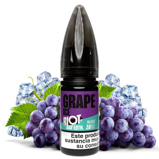 GRAPE ICE - Riot Squad Bar EDTN 10 ml - 10 mg y 20 mg - Líquido con SALES DE NICOTINA