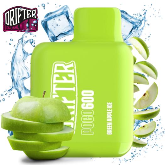 Green Apple Ice Drifter Poco 600 20mg 2ml | Descartável |