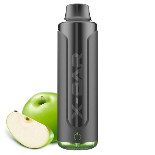 Green APPLE X-Bar MAX - 6500 Puffs - POD DESCARTÁVEL SEM NICOTINA