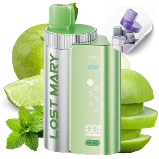Green Edition - 3200-2400 Puff - Descartável 4in1 Lost Mary by Elfbar Green Edition - 3200-2400 Puff - Descartável 4in1 Lost Mary by Elfbar