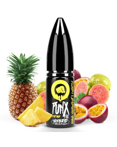Guava, Passionfruit & Pineapple 10ml - Riot Squad Salts 10 ml - 5 mg, 10 mg y 20 mg - Líquido con SALES DE NICOTINA