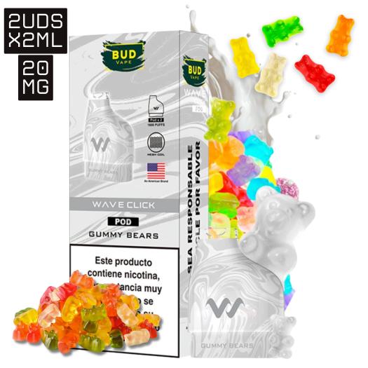 Gummy Bears Wave Click 2ml x 2uds 20mg | 2 Cartuchos |