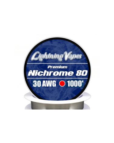 Fio Resistivo NICHROME 80 300Metros - Lightning Vapes 32/34/36/38/40 AWG