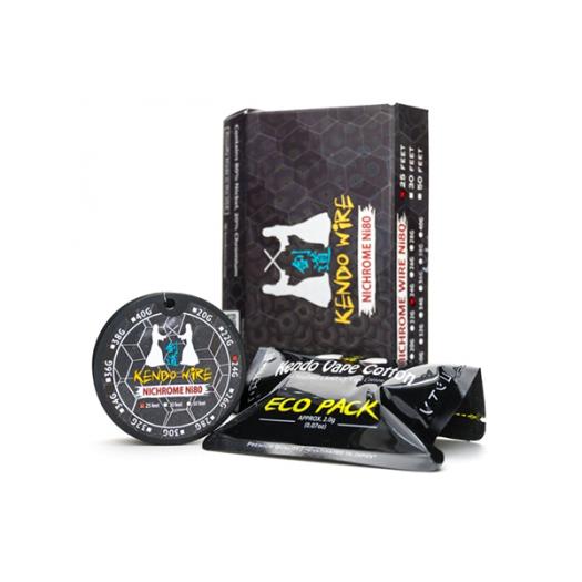 Hilo Resistivo Nichrome Ni80 24g y 26g en 25ft- Kendo Hilo Resistivo