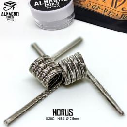 HORUS - Single coil 0.28Ω Ni80 ⵁ2.5mm 4.5 Voltas ALMAGRO Coils