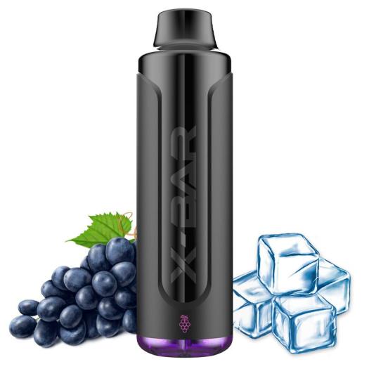 Ice Grape X-Bar MAX - 6500 Puffs - POD DESCARTÁVEL SEM NICOTINA