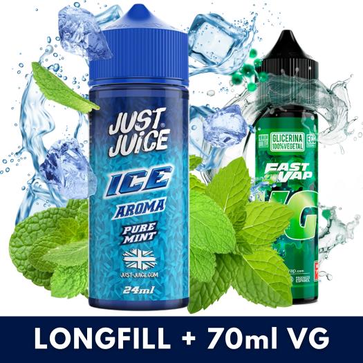 Ice Pure Mint 24ml/120 (Longfill) Just Juice + 70ml VG Fast Ice Pure Mint 24ml/120 (Longfill) Just Juice + 70ml VG Fast