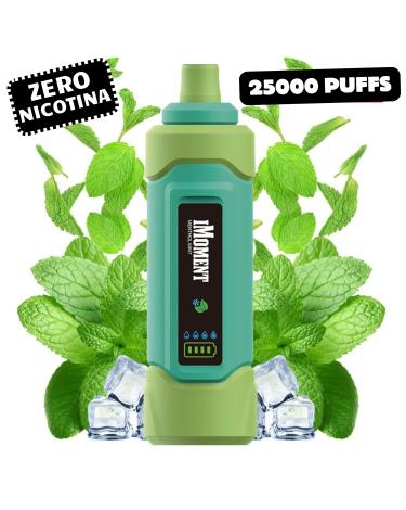 iMOMENT XIXA 25000 Puffs Descartável Sem Nicotina – Menthol Mint