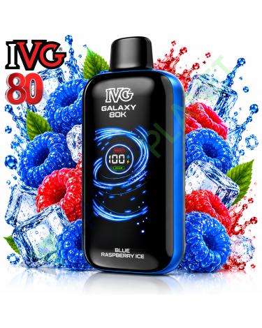 IVG Galaxy 80K Blue Raspberry Ice 0mg | 80000 Puff