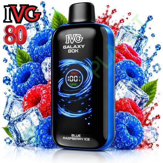 IVG Galaxy 80K Blue Raspberry Ice 0mg | 80000 Puff