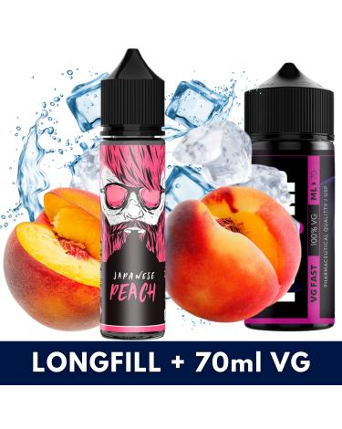 JAPANESE PEACH 20ml/60 (Longfill) Ossem + 70ml VG Fast