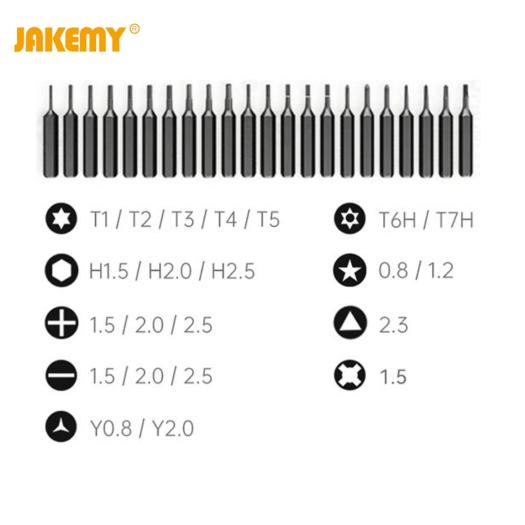 Conjunto de ferramentas de precisão JM-8185 (25 peças) JAKEMY