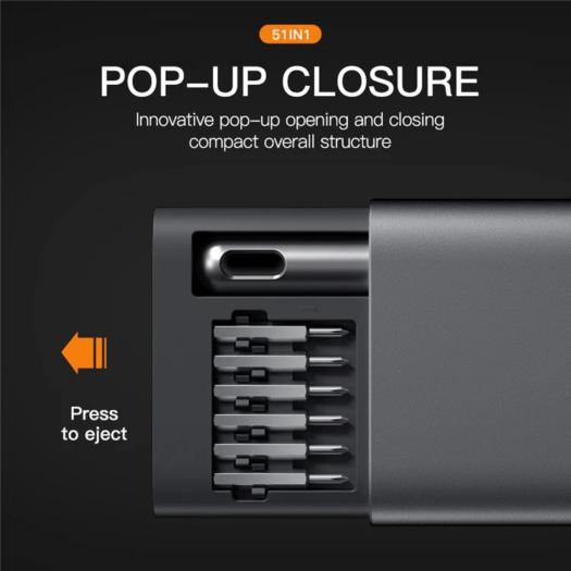 Conjunto de chaves de fenda de precisão 51 em 1