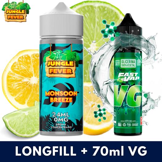 Jungle Fever Monsoon Breeze 24ml (Longfill) + VG FAST 70ML Jungle Fever Monsoon Breeze 24ml (Longfill) + VG FAST 70ML