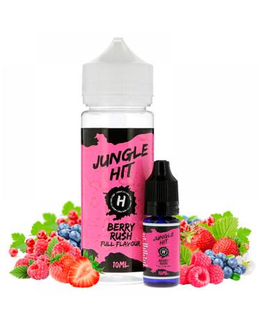 Jungle Hit Shake e Vape Berry Rush 120ml/10ml - Aroma + Garrafa Vazia 120ml