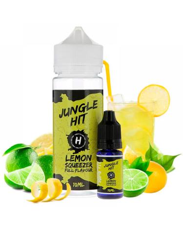 Jungle Hit Shake e Vape Lemon Squeezer 120ml/10ml - Aroma + Garrafa Vazia 120ml