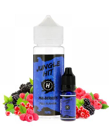 Jungle Hit Shake e Vape Mulberries 120ml/10ml - Aroma + Garrafa Vazia 120ml