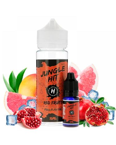 Jungle Hit Shake e Vape Red Fruits 120ml/10ml - Aroma + Garrafa Vazia 120ml