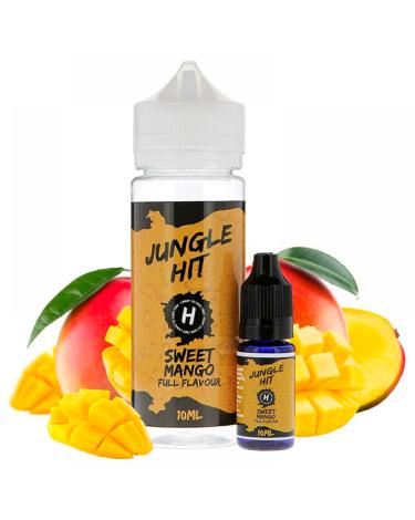 Jungle Hit Shake e Vape Sweet Mango 120ml/10ml - Aroma + Garrafa Vazia 120ml