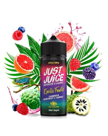 Just Juice EXOTIC FRUITS CHERIMOYA GRAPEFRUIT & BERRIES 100ml + Nicokits Gratis