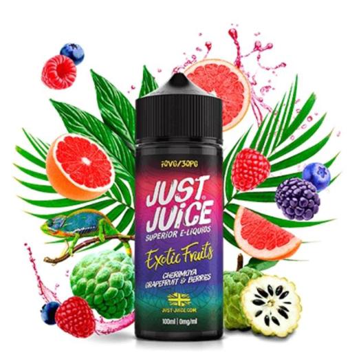 Just Juice EXOTIC FRUITS CHERIMOYA GRAPEFRUIT & BERRIES 100ml + Nicokits Gratis