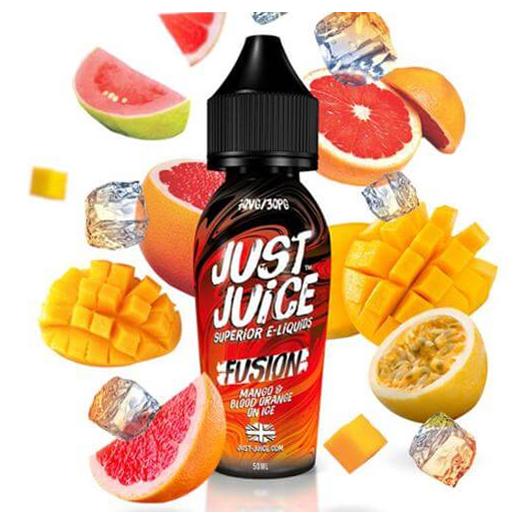 → Just Juice FUSION Blood Orange Mango On Ice 50ml + Nicokit Gratis