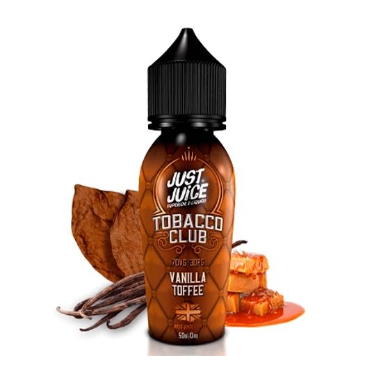 → Just Juice TOBACCO CLUB VAINILLA TOFFEE 50ml + Nicokit Gratis