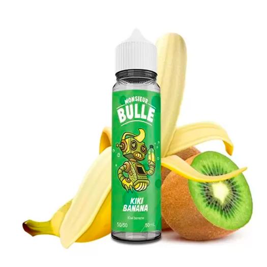 Kiki Banana 0mg 50ml+ Nicokit (60ml a 3mg) - Monsieur Bulle