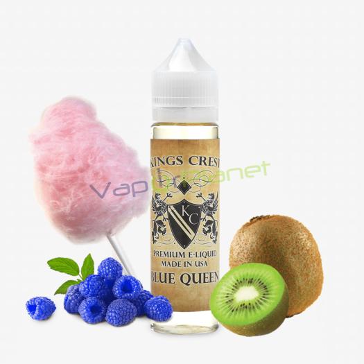 King Crest BLUE QUEEN 50ml + 10ml Nicokit Gratis
