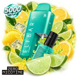 Descartável Lemon Lime AF5000 ELFBAR - 5000 Puffs (2+10mL) SEM NICOTINA