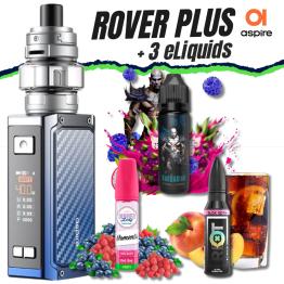 Kit ROVER PLUS (Carbon Blue) + 3 Líquidos (150ml)