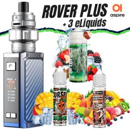 Kit ROVER PLUS (Carbon Blue) + 3 Líquidos (200ml)