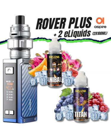 Kit ROVER PLUS (Carbon BLUE) + 2 Líquidos (200ml)