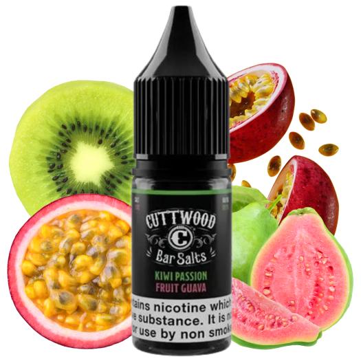 Kiwi Passion Fruit Guava Nic Salts 10ml Bar Salts by Cuttwood