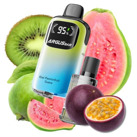 Kiwi Passion Guava 12000 puffs 2+10ml - Argus Bar Prime