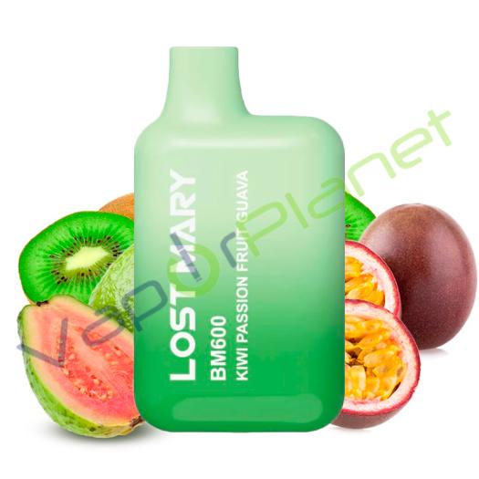 KIWI PASSION GUAVA Elf Bar Lost Mary BM600 20mg Salt - Descartável KIWI PASSION GUAVA Elf Bar Lost Mary BM600 20mg Salt - Descartável