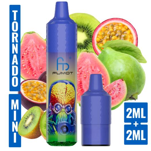 Kiwi Passion Guava Mini Tornado 1200 (com 2 cápsulas de 2 ml e 20 mg)