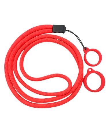 Lanyard com anel de silicone Vermelho